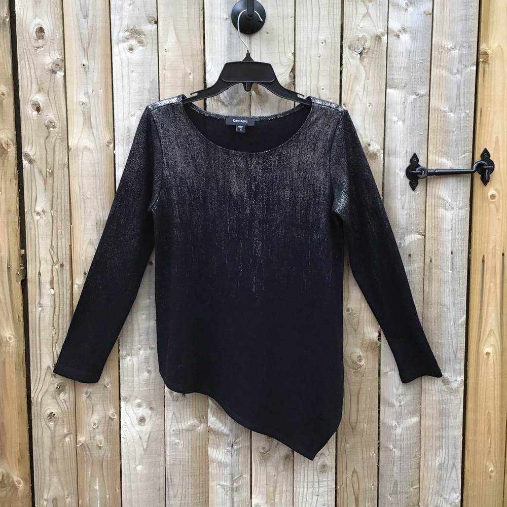 Black & Gold KarenKane Long Sleeved Top S